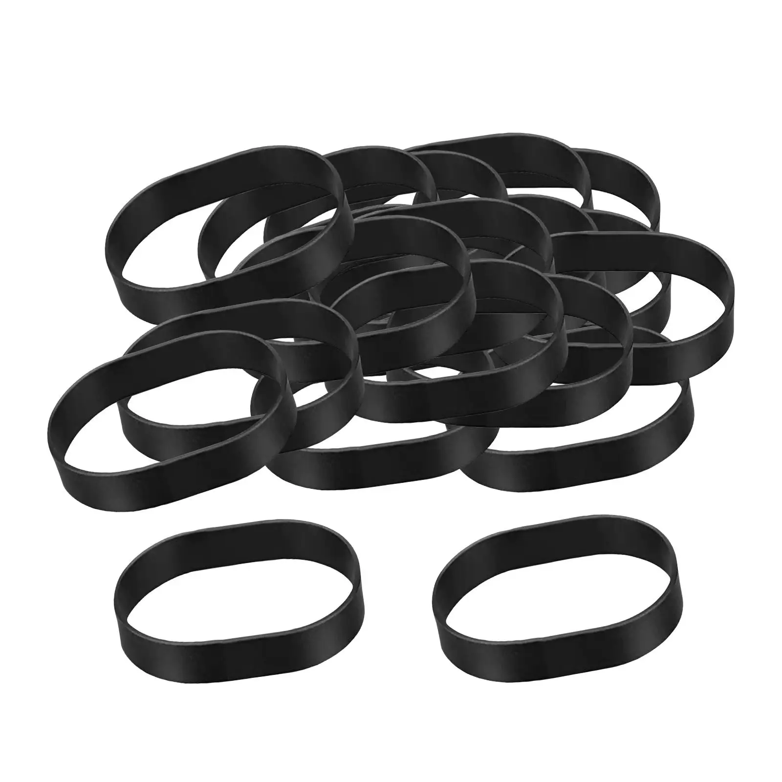 Bandas de goma resistentes para senderismo al aire libre, 3 de 1/2 "x 1/2", 20 unidades