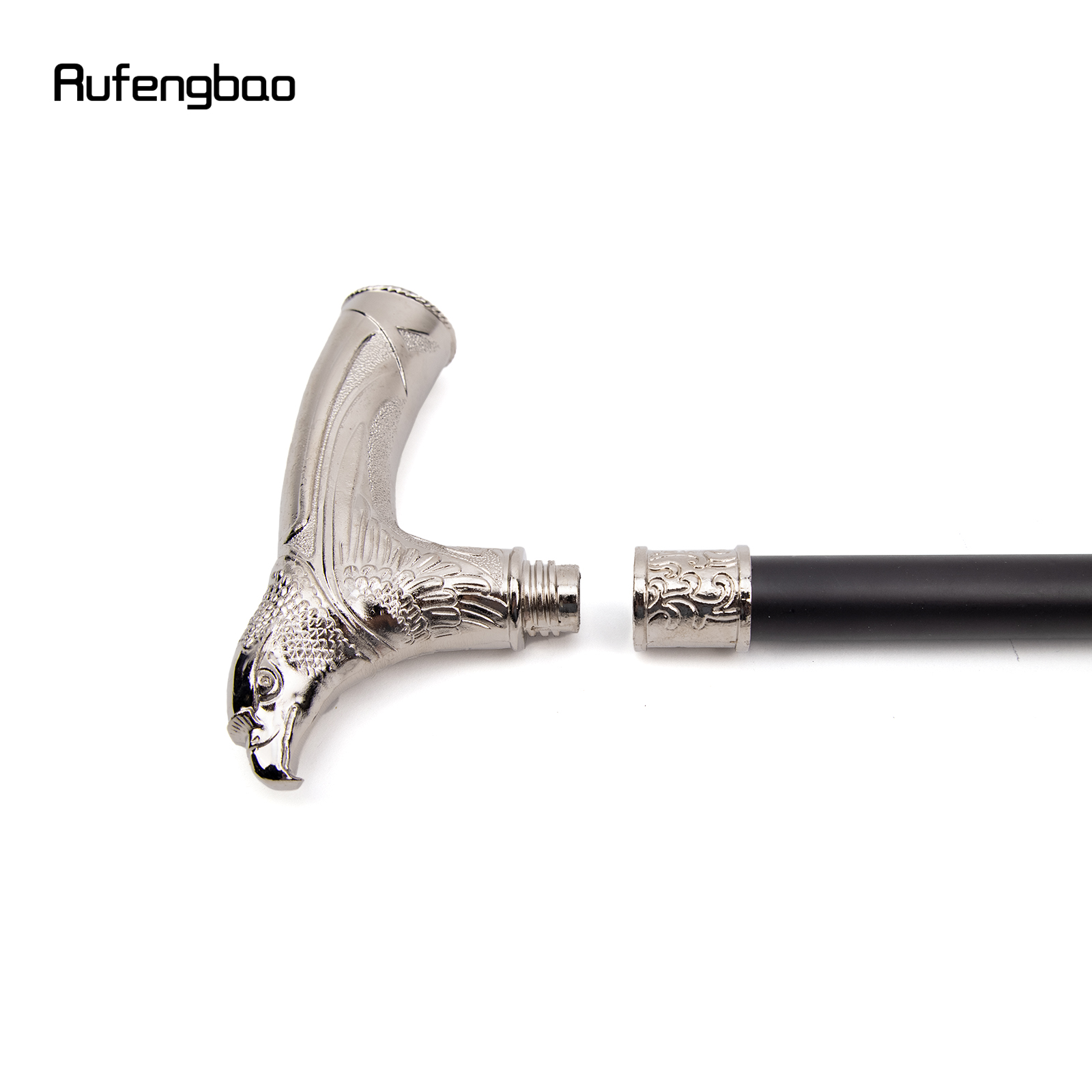 Cabeça de águia branca com strass moda bengala decorativa vara cospaly vintage elegante bengala crosier 93cm