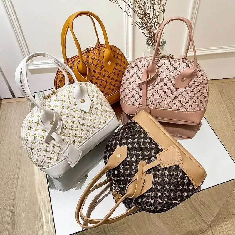 Bolsa Shell Material Flor para Senhoras, Bolsa de Ombro Único, Bolsa Pequena Crossbody, Moda Coreana