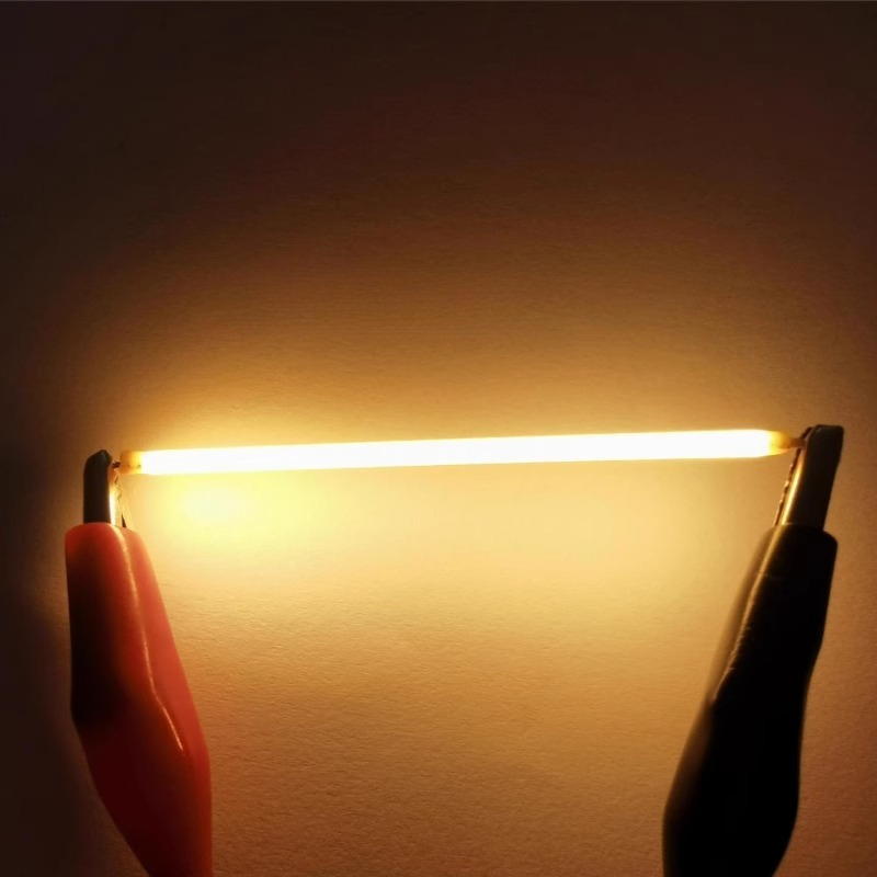 DC3V Total Length 29mm LED Warm Yellow Hard Filament Retro Anti-tungsten Filament Light Source Material Plastic DIY Accessories