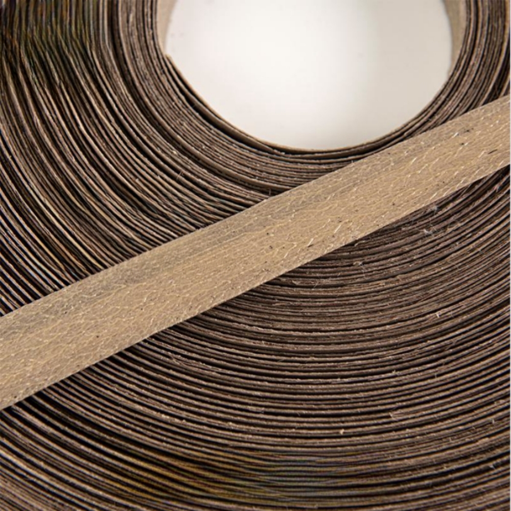 Banda de borde de chapa de madera de nogal, cinta prepegada de hierro con borde adhesivo termofusible, cinta de madera Flexible