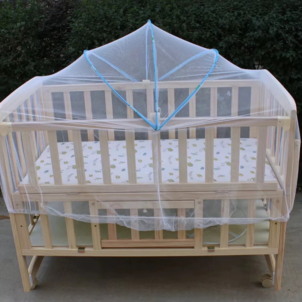 เตียงเด็กมุ้งกันยุงพับสาวโค้งมุ้งกันยุงแบบพกพาตาข่ายสําหรับทารก Cradle Canopy เตียงเปลเด็กทารก
