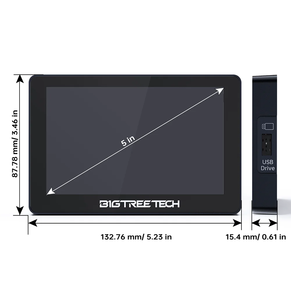 หน้าจอ: BIGTREETECH Panda Touch หน้าจอสัมผัสขนาด 5 นิ้ว Wifi สําหรับ Bambulab P1P P1S Multi-Printer ควบคุมไร้สาย Klipper หน้าจอ