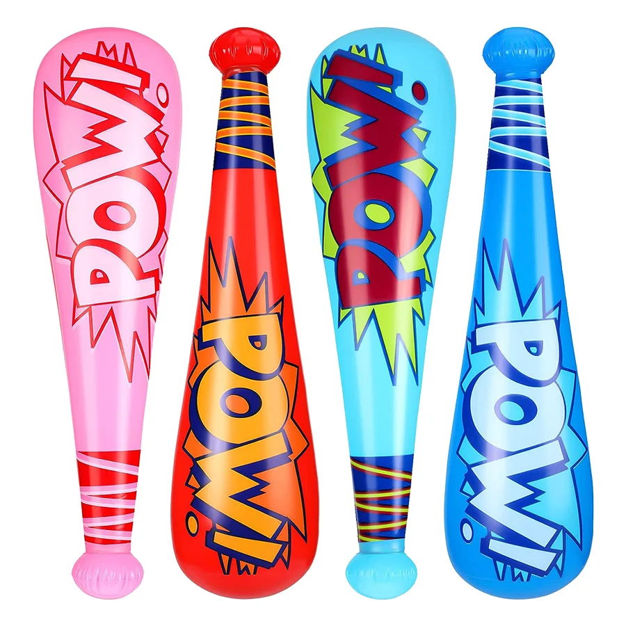 Giocattolo gonfiabile da baseball gonfiabile con zampa colorata da 4 pezzi, adatto per regali per feste di compleanno a tema baseball in piscina estiva