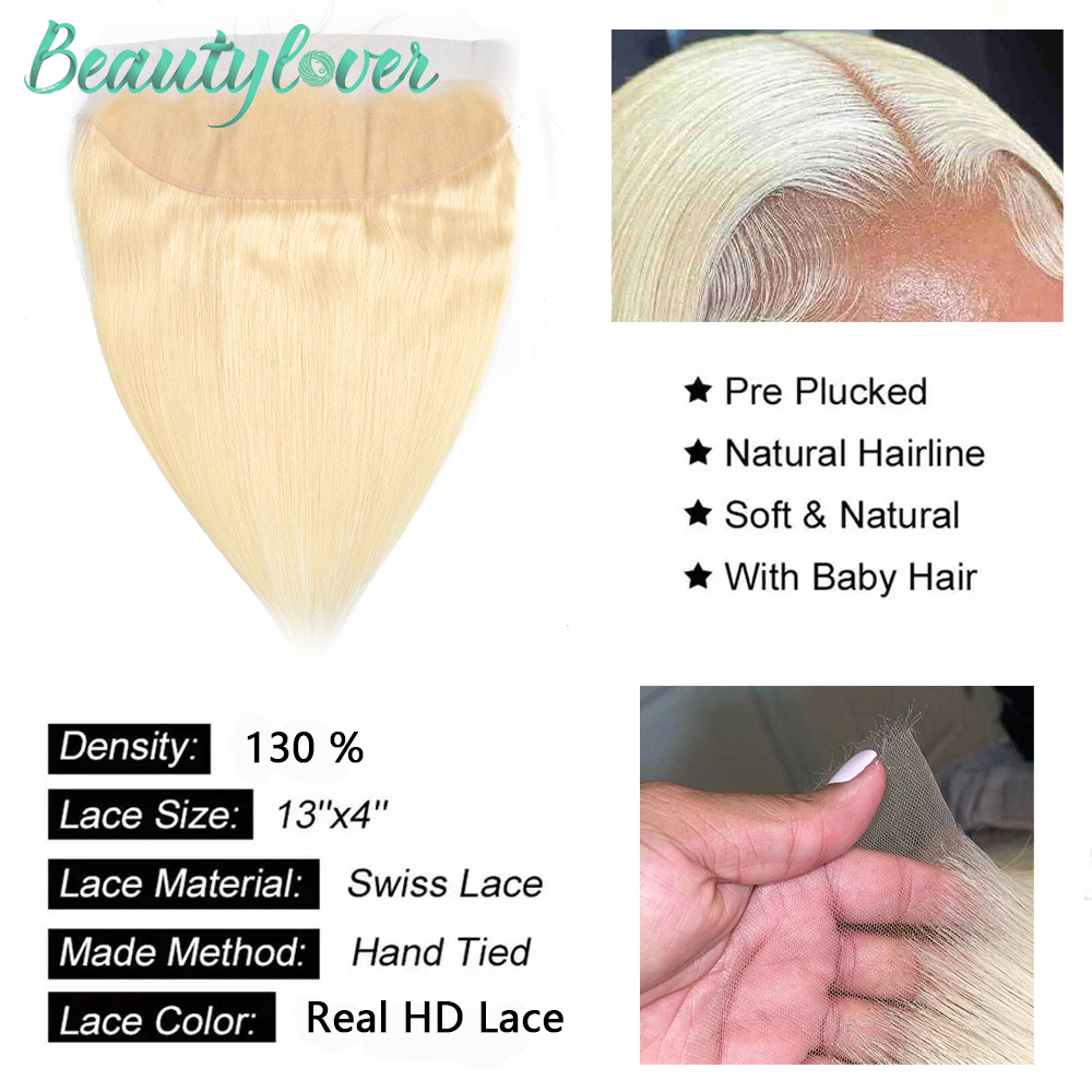 ブラジリアンレミーレースフロントクロージャー,本物のhd,ブロンド613, 13x4,13x6,4x4,5x5,ベビーヘア