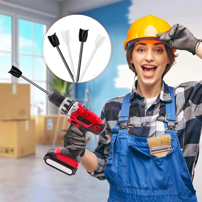 สี,เรซินอีพ็อกซี่,โคลน Power Blade Mixer เครื่องมือเจาะสำหรับผสม1.4 "พลาสติก Paddle เปลี่ยนเรซิ่น Mixer สิ่งที่แนบมา124A