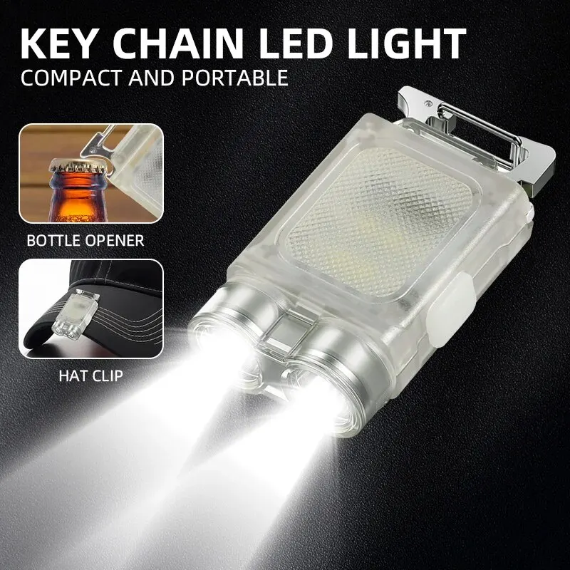 Keychainled Light Magneticzaklamp Multi-Functioncharging Mini Draagbaar Licht Onderhoud Draagbare Ultra-Heldere Werklamp