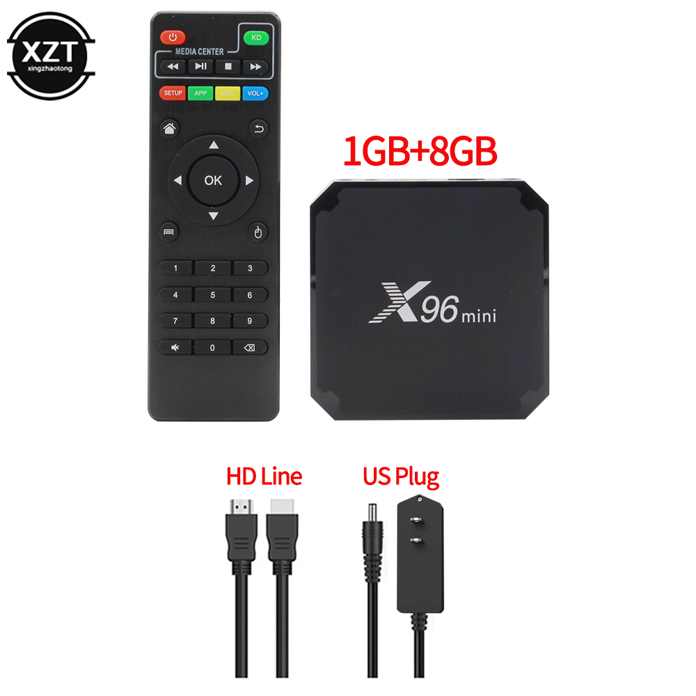Original X96 mini Android 10 Smart TV Box h313 Quad Core 1GB 8GB reproductor multimedia WiFi Dual X96mini decodificador 1G 8G