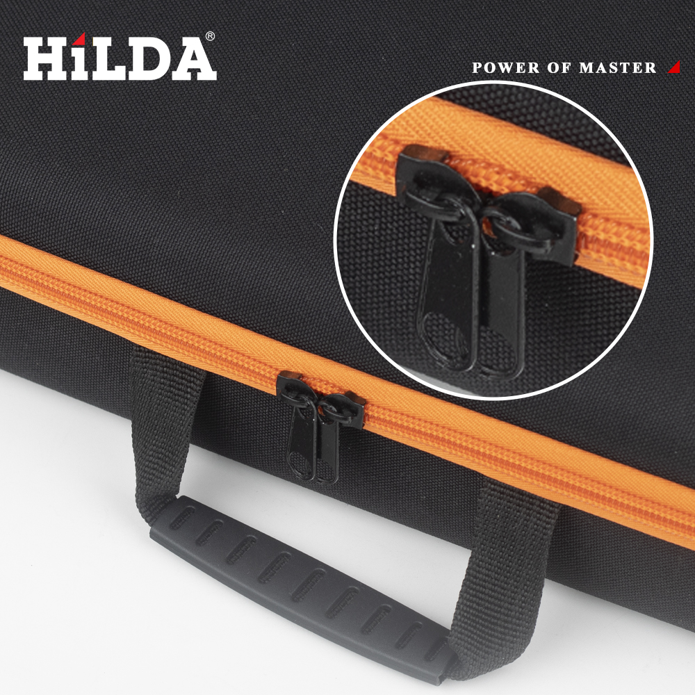 HILDA Storage Bag Oxford Bag Organizer Multi Functional Handbag Electrician Drill Bag Zipper Bag with Mesh Shockproof 가방 Gift