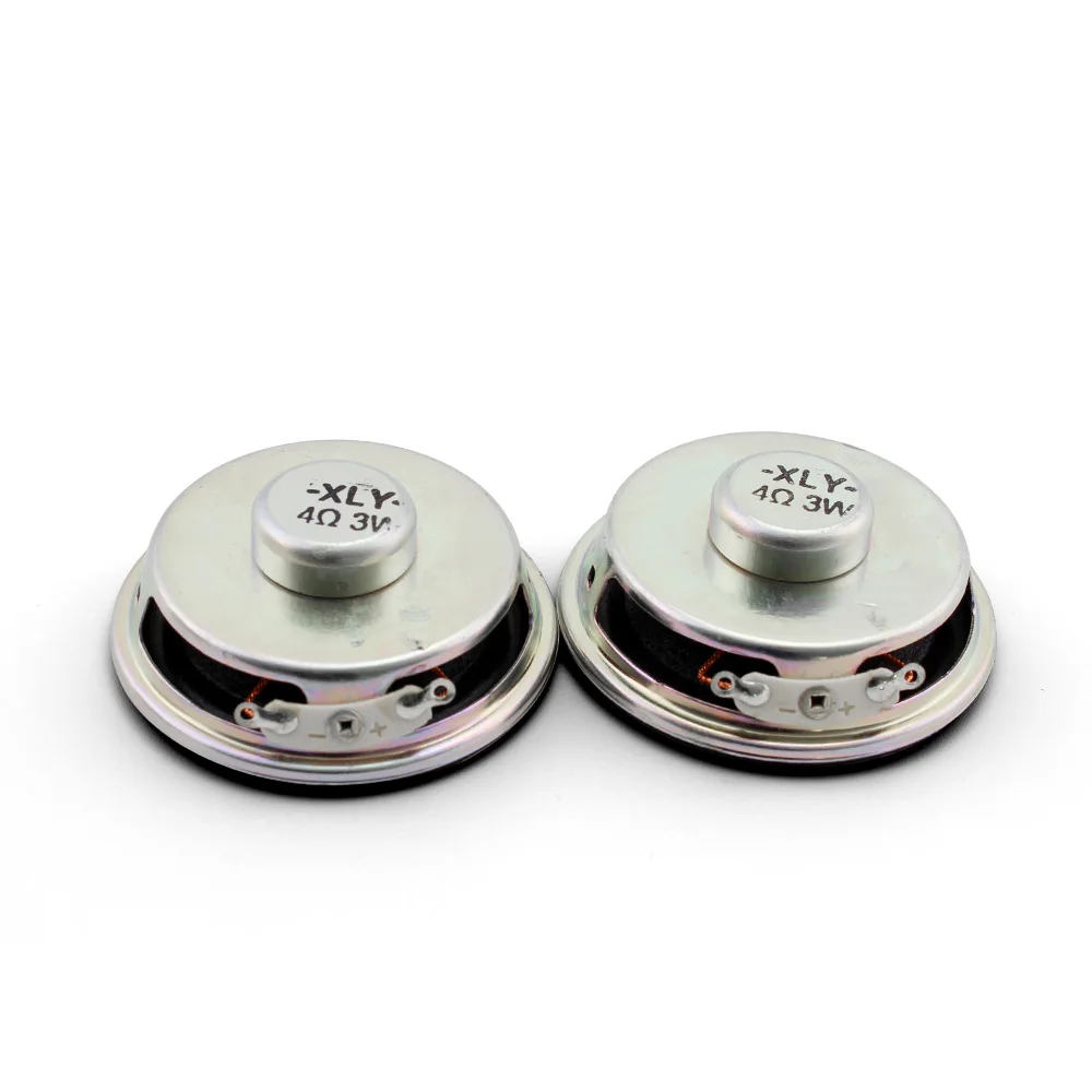 2 uds Mini altavoz 3W 4R diámetro 5CM/4CM Mini amplificador altavoz trompeta 3 vatios 4 Ohm 40mm altavoces para Kit Arduino