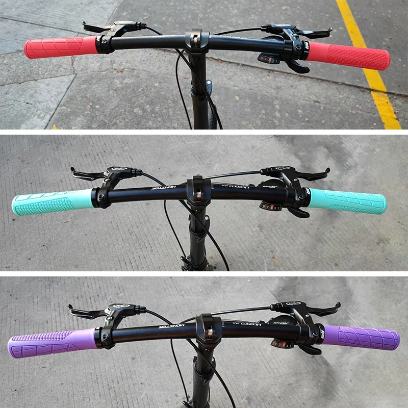 ODI Bicycle Handlebar Grip Lock On Mountain Bike Grip Soft Rubber MTB Cuffs 22.2mm Bicycle Handle Cover Non-slip Bike Handle