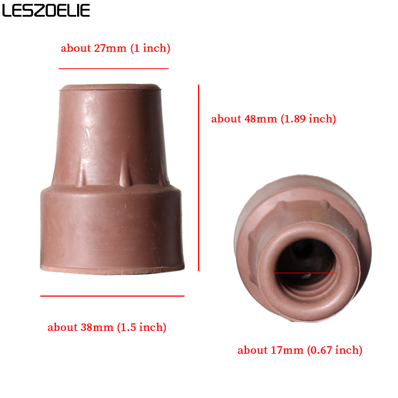 1 Stück Durchmesser 2,2 cm schwarze Gummis pitzen für Gehstock Gummi polster Mode Gehst öcke End abdeckung Spitze