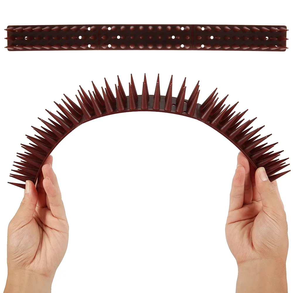 12 pz Recinzione Parete Spikes Uccelli Deterrente Spikes di Plastica Anti Salire Gatto Repellente Per Animali Per Recinzioni Da Giardino Uccelli Piccioni Spikes