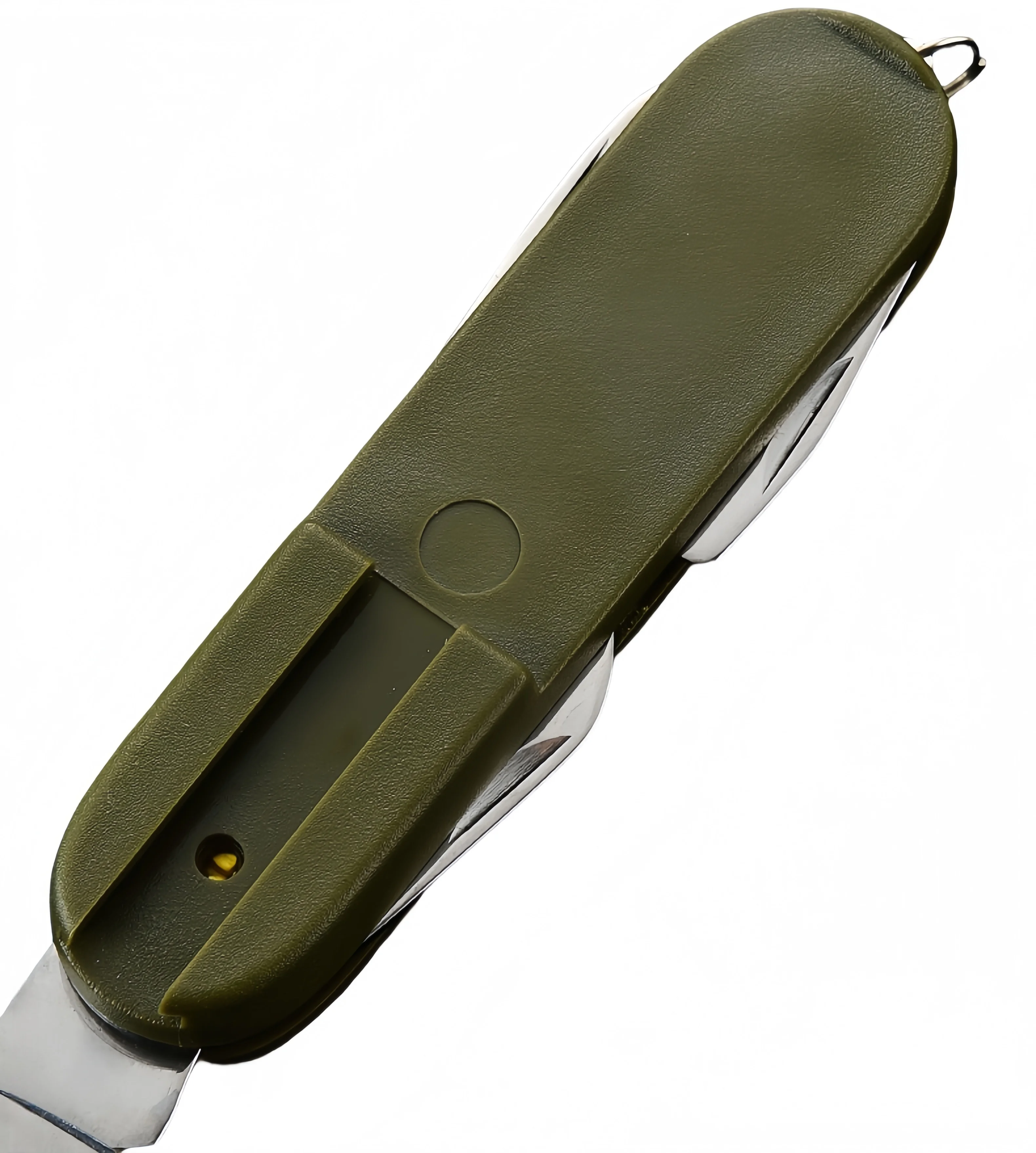 Outdoor 7-in-1 kampeeruitrusting Draagbare roestvrijstalen lepel, vork, mes, flesopener combinatieset Multifunctioneel EDC-gereedschap