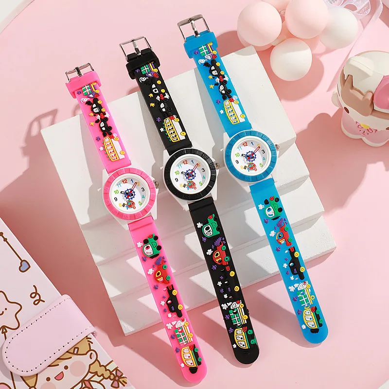 Diversão dos desenhos animados carro temático crianças relógios dos desenhos animados silicone quartzo relógio de pulso presente aniversário criança menina menino relógio reloj