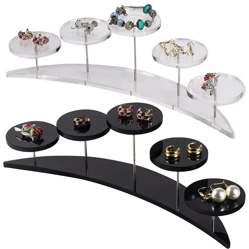 5 Tier Clear Acrylic Cupcake Display Stand Jewelry Cake Dessert Rack Party Wedding Cake Stand Baby Shower Decoration Holder