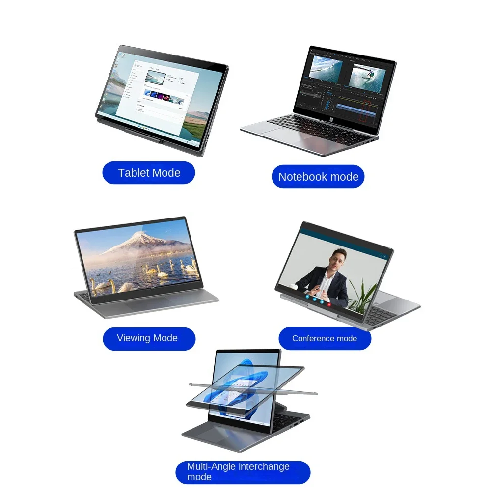 Greatium G156 Touch Screen laptop Tablet Gaming Notebook Windows 11 2 in 1 15.6 "12th Gen Intel N95 12GB DDR5 1TB M.2 Netbook