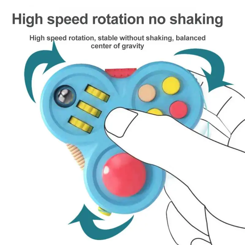 Fidget Pad 10 ใน 1 Fidget ของเล่น Antistress Fidget Pack Superior Spinner Fidget ของเล่น Hand Busy Pad ผ่อนคลายความวิตกกังวลของเล่นออทิสติก ADHD