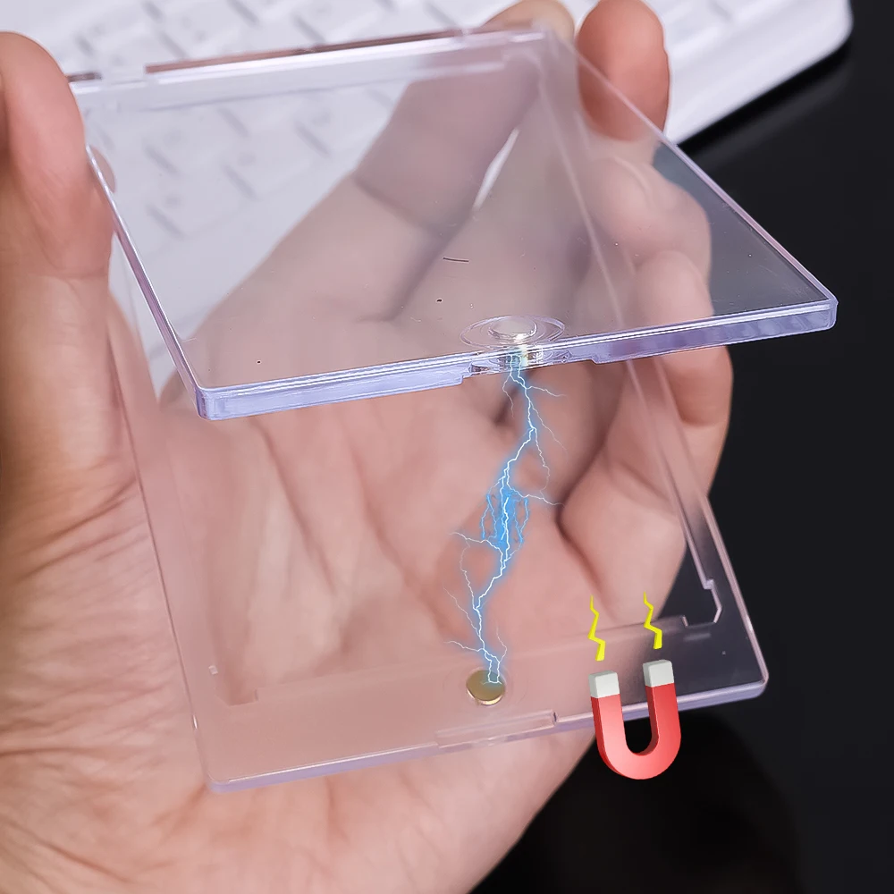 HD 마그네틱 카드 홀더 35Pt 트레이딩 야구 카드 보호 케이스 한국어 Kpop 아이돌 사진 카드 용 클리어 마그넷 탑 로더