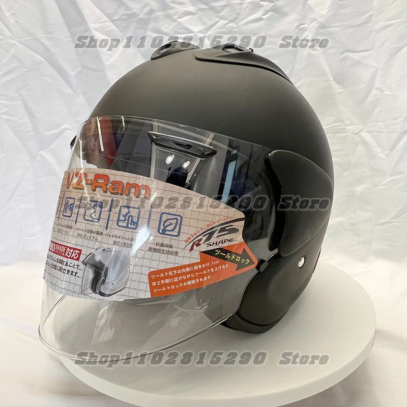 VZ-RAM Matte Black Half Helmet Unisex Motorcycle Off-Road SZ-R VAS Helmet Downhill Racing Mountain Cross Casco Capacete