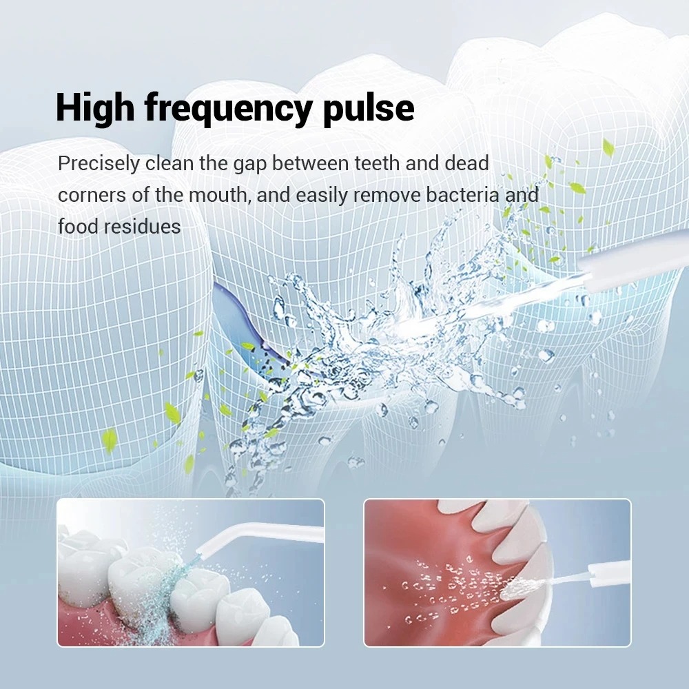 YOUPIN XIAOMI Dental Water Jet Flosser ไฟฟ้า Irrigator ปาก 3 โหมดน้ํายาบ้วนปากปากปากเครื่องซักผ้าสําหรับทําความสะอาดฟันเครื่องมือ
