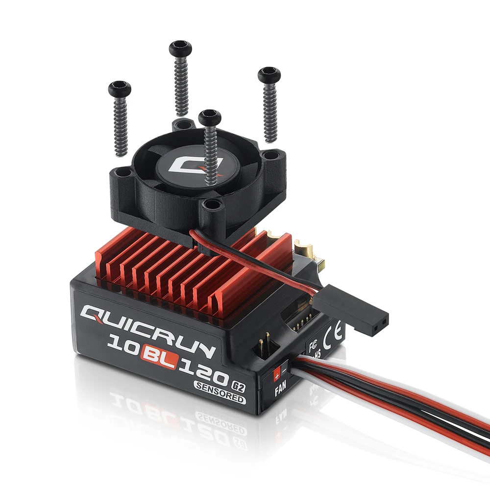 Hobbywing 10BL G2 120A ESC mit 540 ICON V2 SPEC 13,5T 17,5T 21,5T Motor 2-3S Lipo Sensored Bürstenlose Combo für 1/10 Drift RC Auto