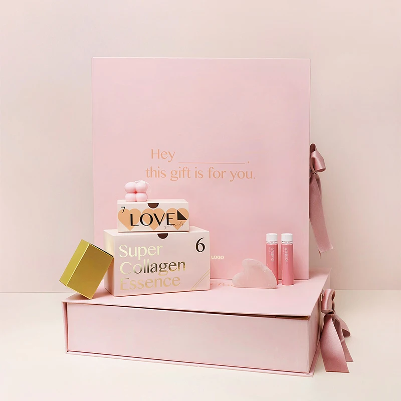 Customized productCustom Advent Calendar Empty Luxury Cardboard Paper Gift Beauty Cosmetic Packaging Countdown Advent