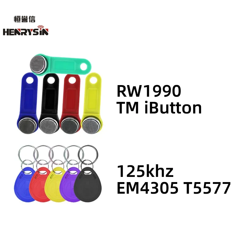 RW1990 TM Copier RFID Duplicator Reader TM1990 ibutton DS-1990A I-Button Handheld 125KHz T5577 EM4305 EM4100 Keys Tag Card