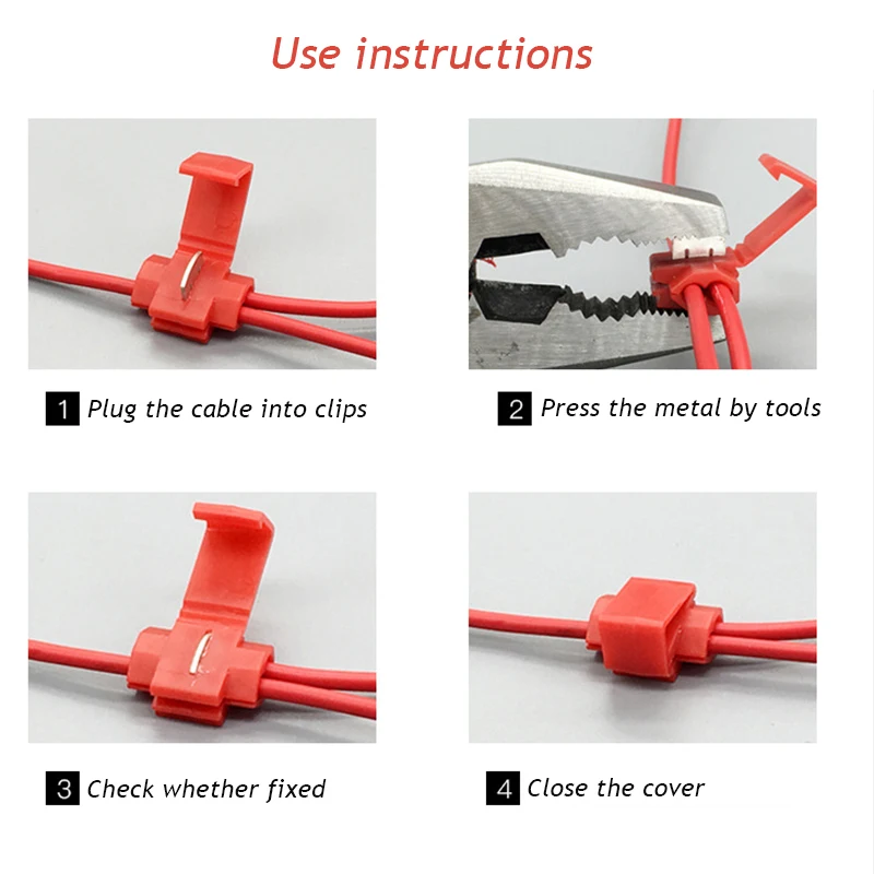 EAFC Scotch Lock Elektrische Draad Kabel Connectors Quick Splice Terminals Crimp Niet-destructief voor Draad Auto Boot Motor 65 stks