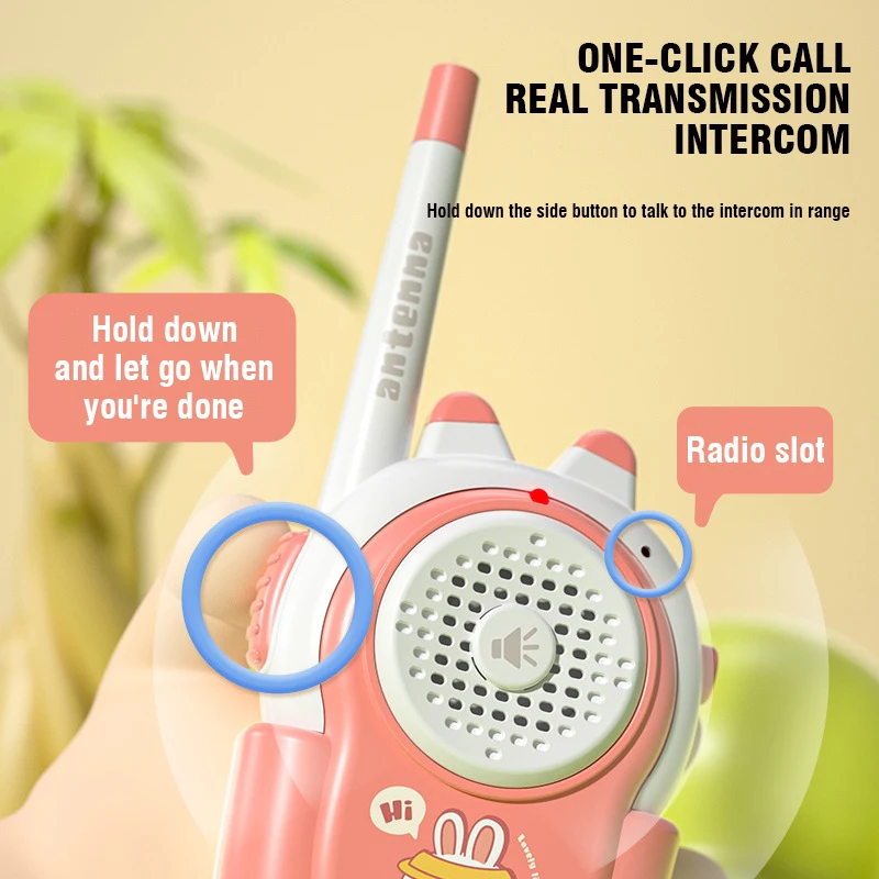 2/Set Walkie-talkie Handy Im Freien Nette Spielzeug Kinder Eltern-kind-Intercom Maschine Cartoon Jungen Mädchen Pädagogisches Spielzeug geschenk