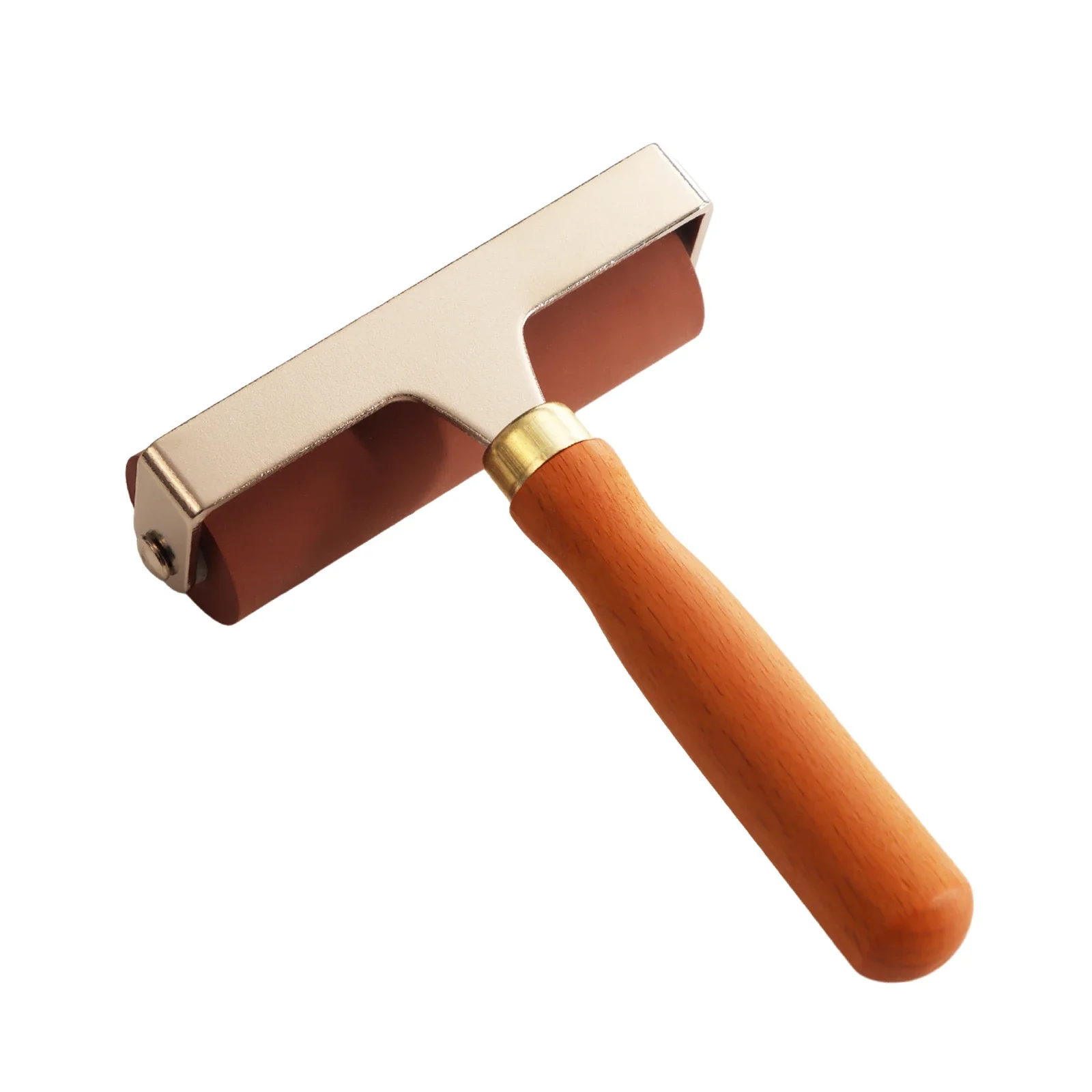 KXKZREN Cao Su Lăn Thuyền Sàn Lắp Đặt 100Mm Con Lăn Áp Lực Công Cụ Brayer Keo Lăn Printmaking Tranh