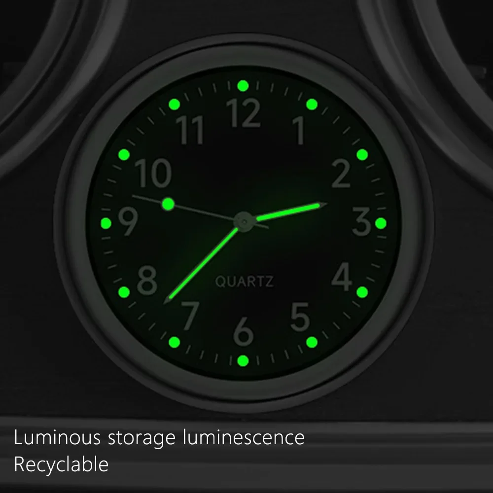 Mini reloj Mini reloj de cuarzo emisor de luz reloj electrónico impermeable bicicleta motocicleta reloj tablero coche reloj