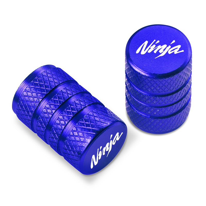 2 uds para Kawasaki Ninja 250 300 400 650 1000SX H2 válvula de neumático de motocicleta puerto de aire cubierta de vástago enchufe CNC accesorios de aluminio