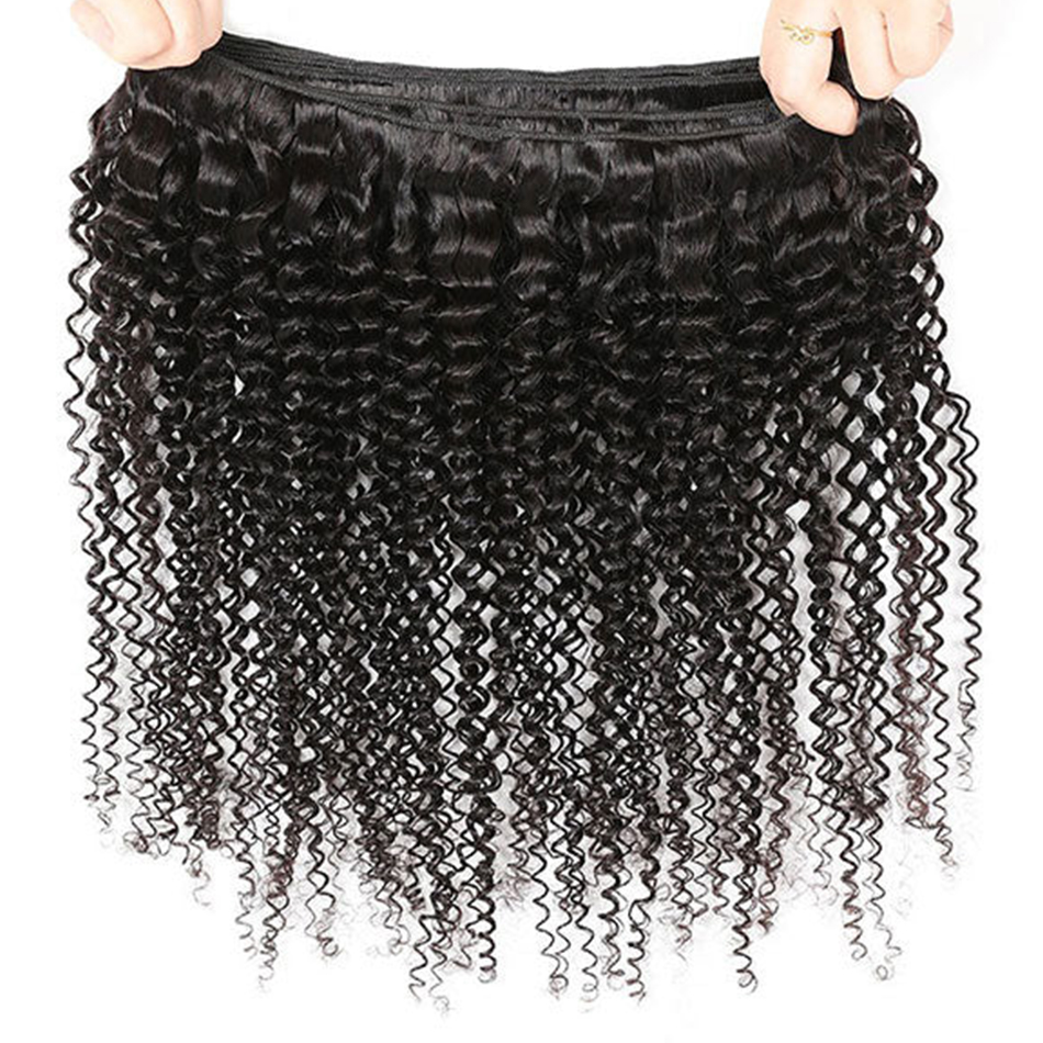 ブラジルのウェーブのかかったヘアエクステンション,巻き毛の人間の髪の毛,100% 人間の髪の毛,生の織り,30インチ