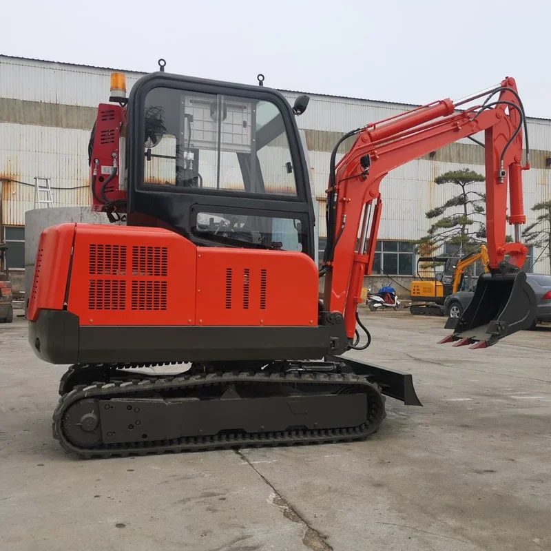 Customization Mini Crawler Hydraulic Excavator Diesel 3.0Ton Excavators Garden Digger Tools Machine Digging Tool Farm Equipment