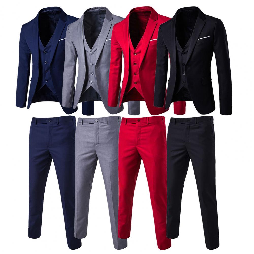 Ensemble Blazer et Pantalon Attrayant à Manches sulfpour Homme, Vêtement Confortable, lèvent de Document Purs, 1 Ensemble