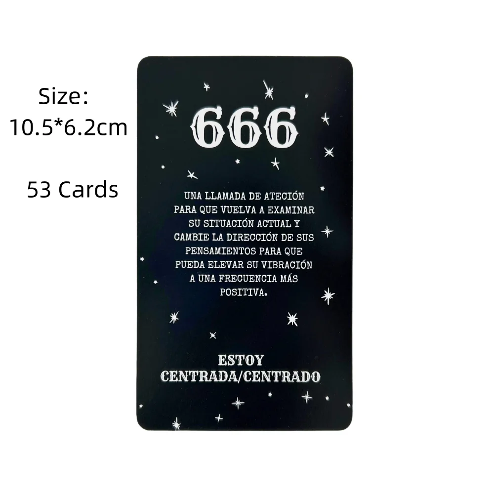 Oráculo En Español, mensajes de número de Ángel, 53 cartas, números angelicales หมายเลขนางฟ้าข้อความไพ่ทาโรต์ในอนาคต