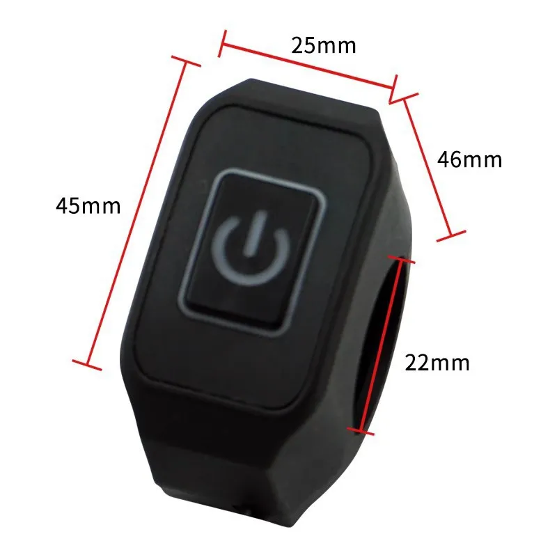 Universele motorfiets stuurschakelaar knop 12V knopconnector schakelaar voor elektrische sterdruk waterdichte schakelaar