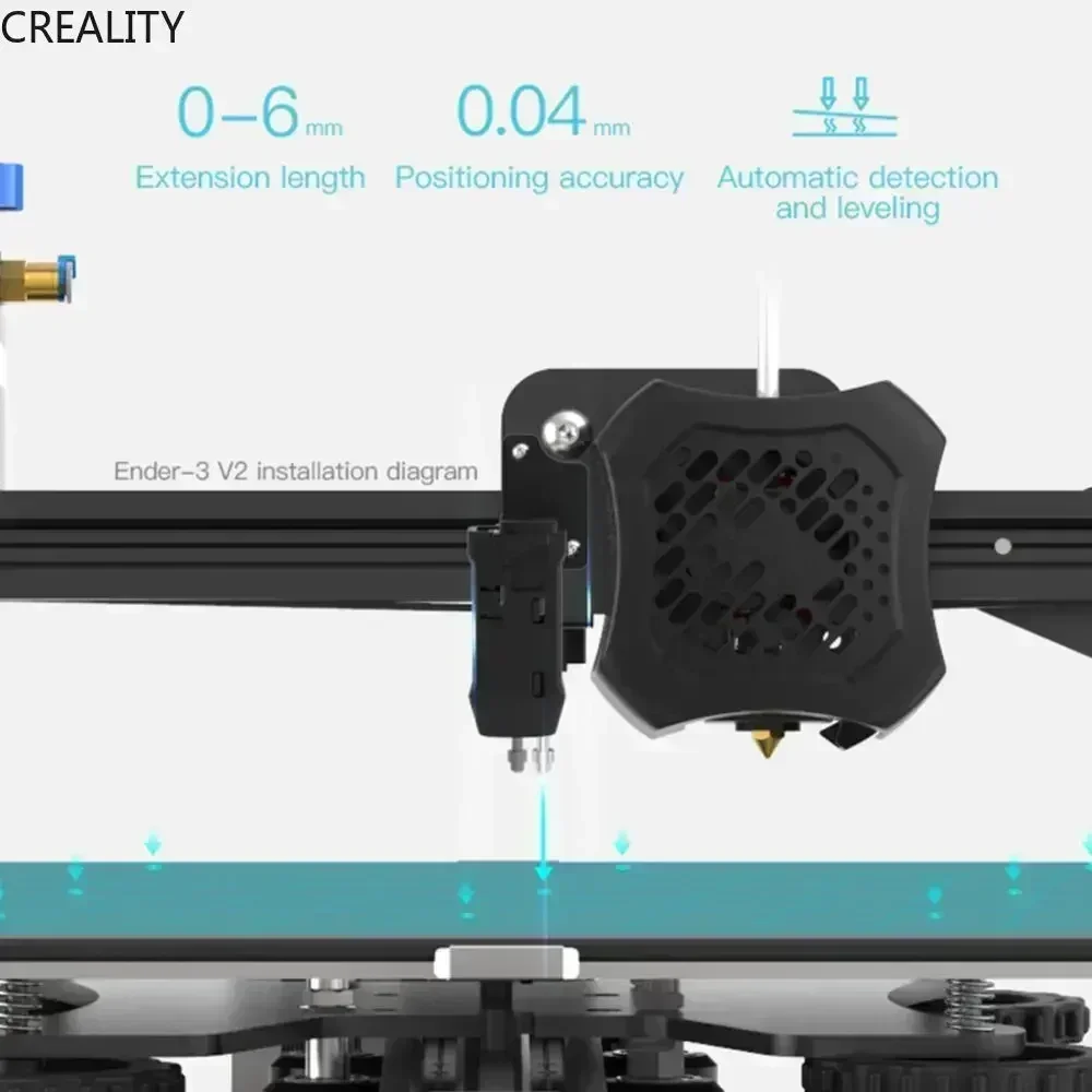 Creality CR Touch Auto Bed Leveling Sensor Kit met Metalen Push Pin & 32Bit Sensor voor Ender 3/3 V2/ 3 Pro/3 Max/5/5Pro/ CR10