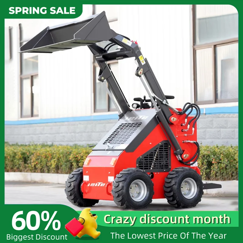 Personalización Mini minicargador con motor EPA, minicargador con motor, servicio posventa de un año, minicargador de dirección deslizante
