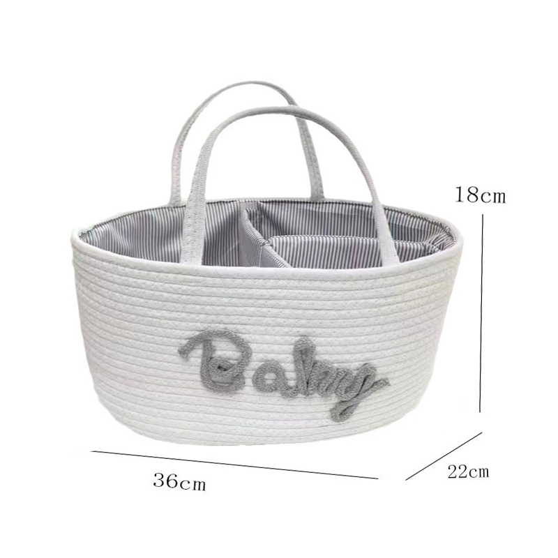 Multifunktionale Reise Out Tragbare Mama Tasche Baumwolle Seil Windel Tasche Windel Lagerung Tasche Baby Windel Lagerung Korb