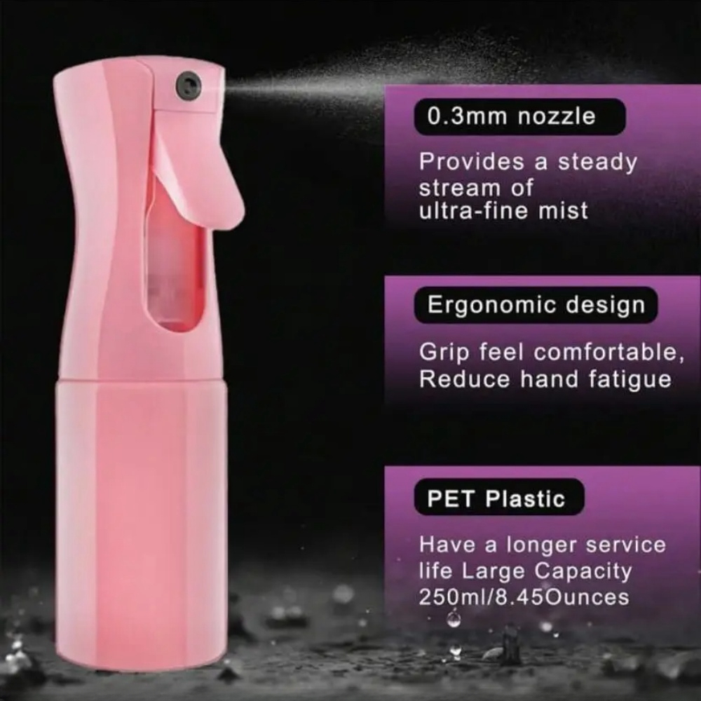 4 Piece Hair Brush Sets Pointed Tail Comb Fixed Mouse Comb Hair Pulling Needle High-Pressure Spray Bottle Salon Tools Supplies