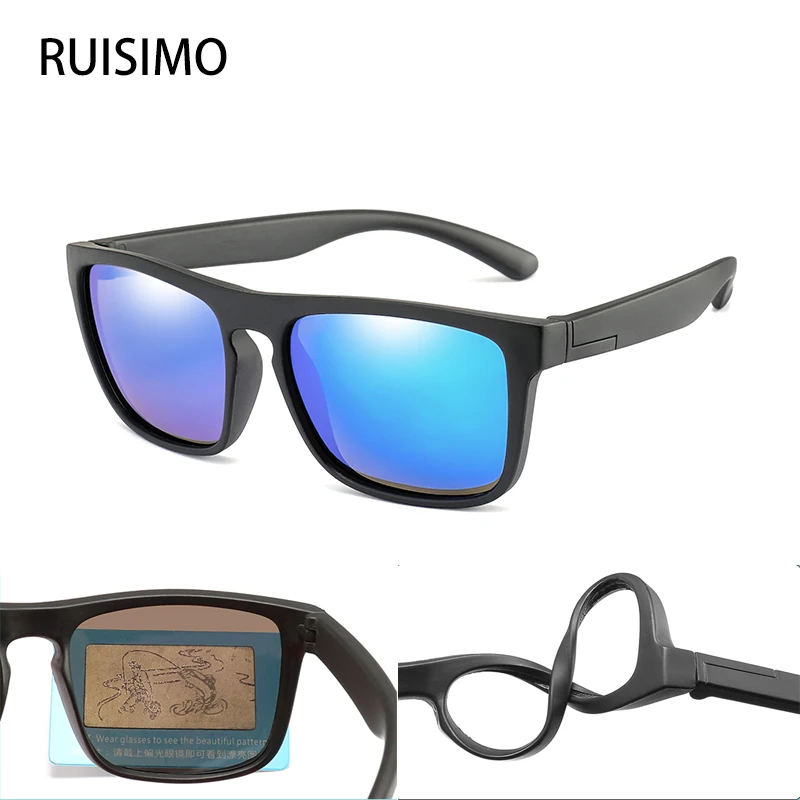 2023 gafas de sol para niños protección UV400 marca Vintage gafas de sol polarizadas para niños niñas niños gafas multicolores