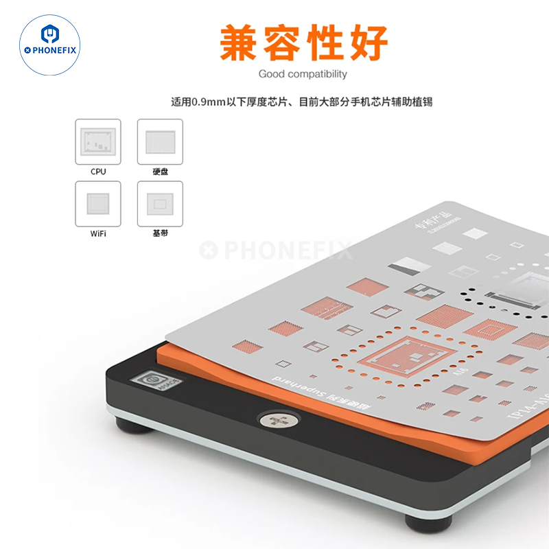 DIYPHONE Universal Magnetic Planting Tin Platform for Phone CPU NAND Power IC Chip BGA Reballing Thermal Insulation Silicone Pad