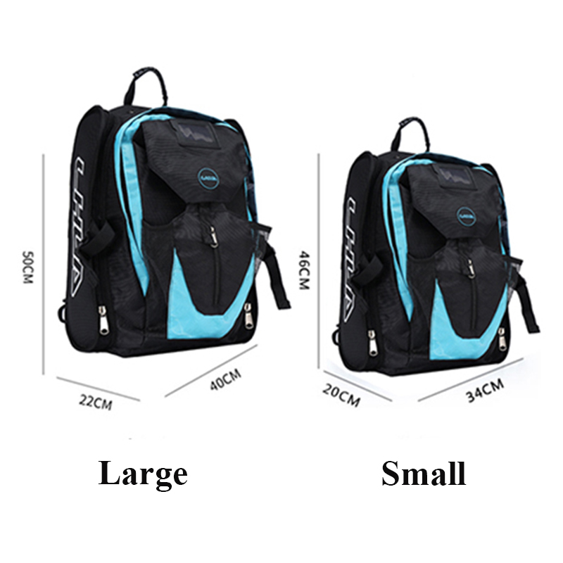 Professional Speed Skating Bag Adult Children Quad Roller Skates Inline Skates Ice Skates Carry Case Breathable Storage Backpack