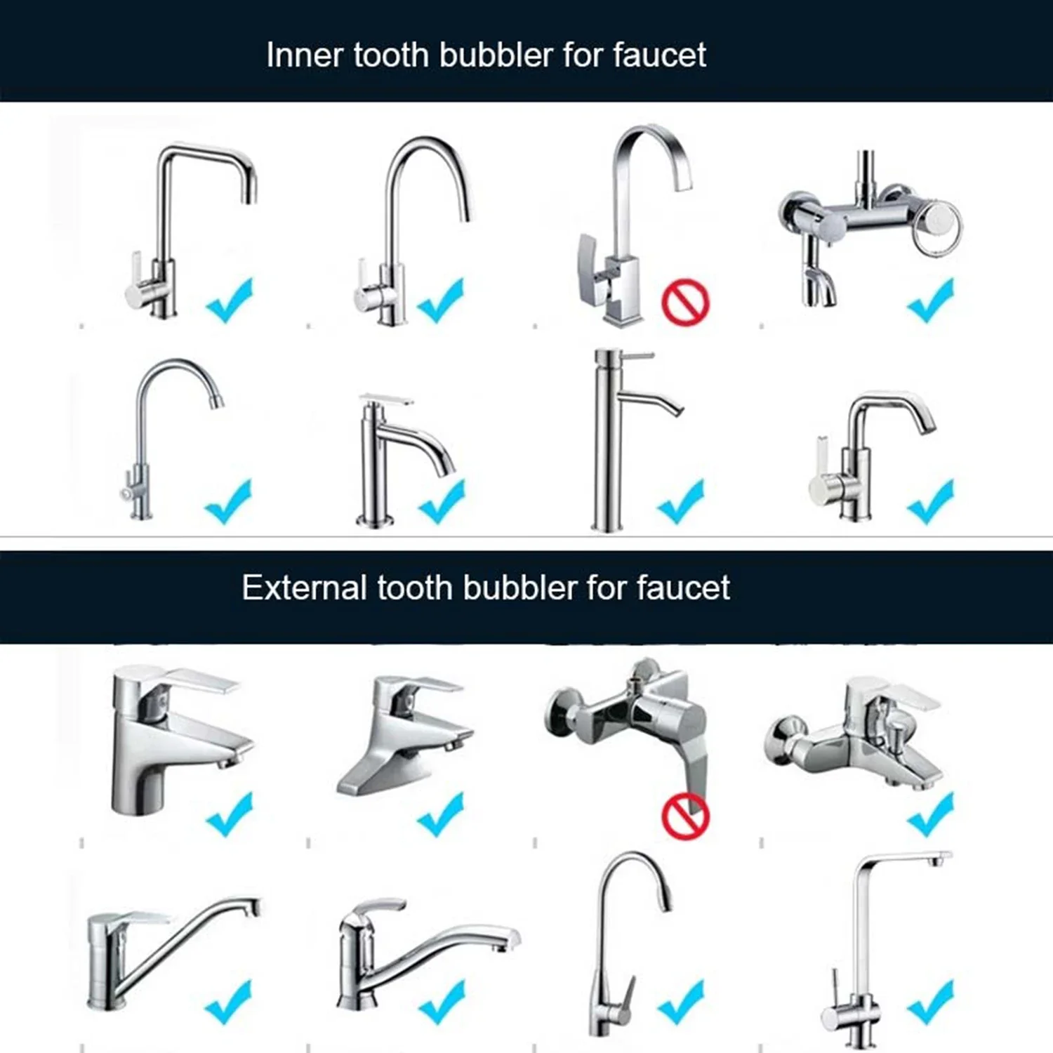 Bộ 5 Lưới Miệng, Bubbler, Vòi Nước Lọc Miệng, Phụ Kiện Vòi Nước, 4-6-8l Không Đổi Lưu Lượng Nước-Thiết Bị Tiết Kiệm Vòi Sục Khí