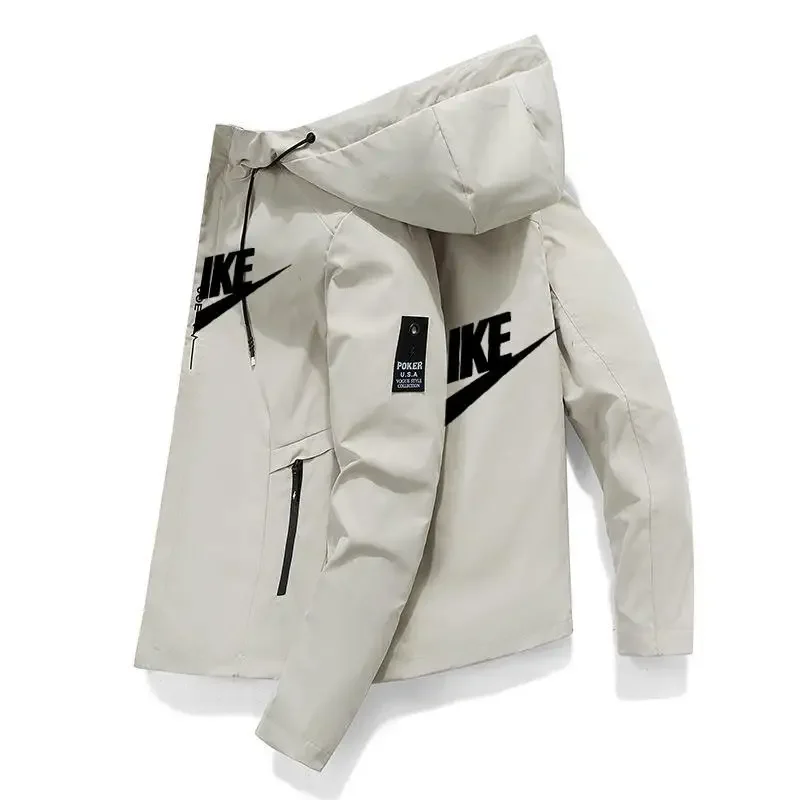 Men's outdoor windbreaker jacket, casual sports style mountaineering hooded jacket, new product brand for spring and autumn 2025