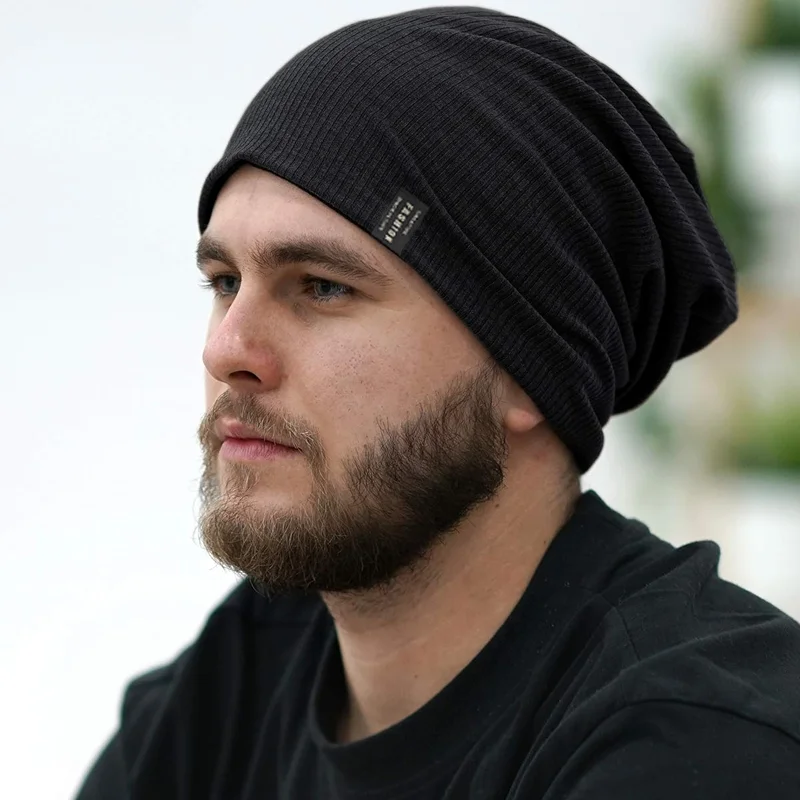 2 unid/set de gorro tejido para hombre, gorro de felpa cálido, Color sólido, estilo informal para otoño e invierno de 2025, necesario cálido para exteriores