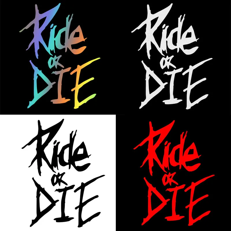 Pegatinas para cuadro de bicicleta Ride or Die, calcomanías impermeables para tubo superior de bicicleta, marco decorativo para bicicleta de montaña, accesorios para motocicleta