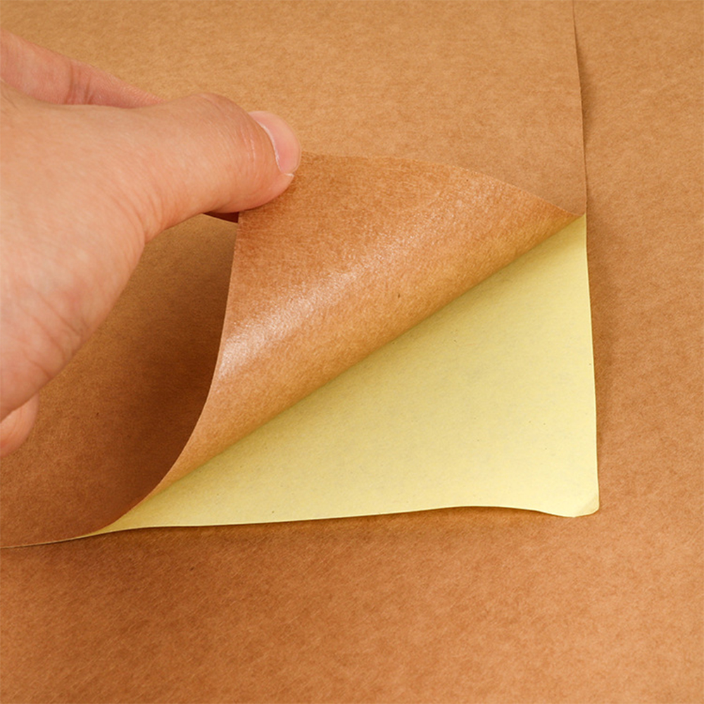 A4 20 Blatt weiß/Kraft bedruckbarer Aufkleber, selbstklebendes Aufkleberetikett, mattes, glänzendes Papierblatt für Laser-Tintenstrahldrucker, Kopierer